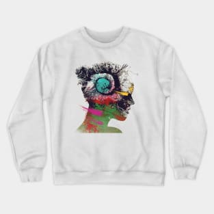 Colorful Woman Crewneck Sweatshirt